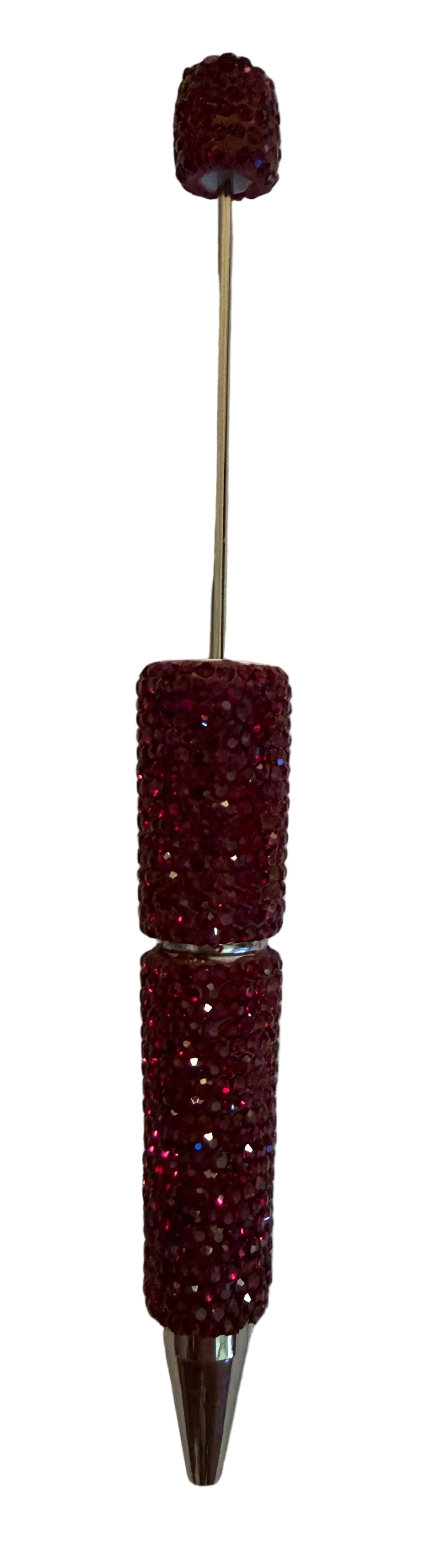 MB1 Maroon Bling Beadable Pen