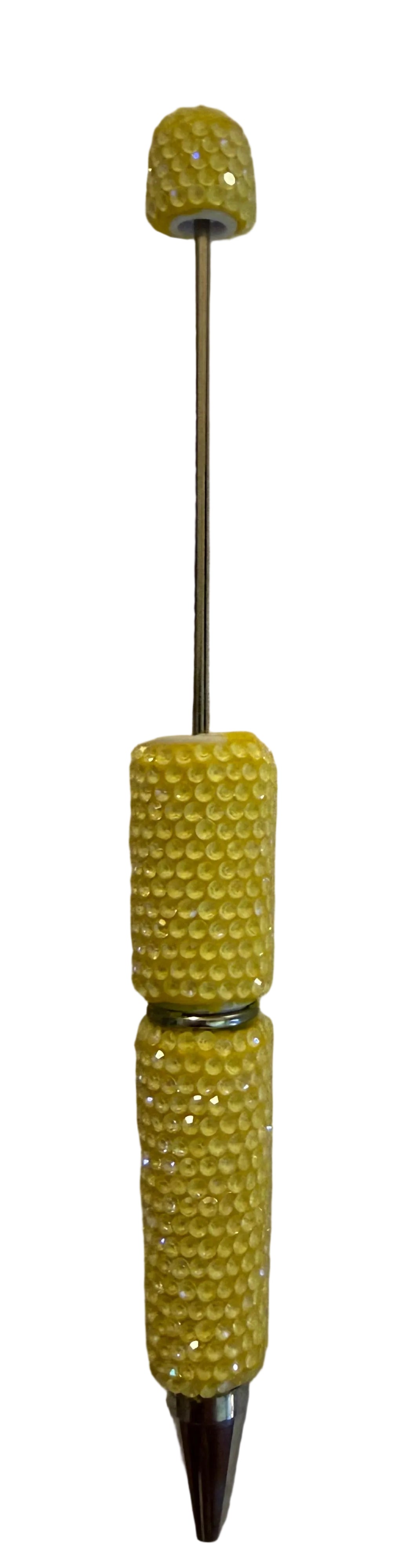 YB1 Yellow Bling Beadable Pen