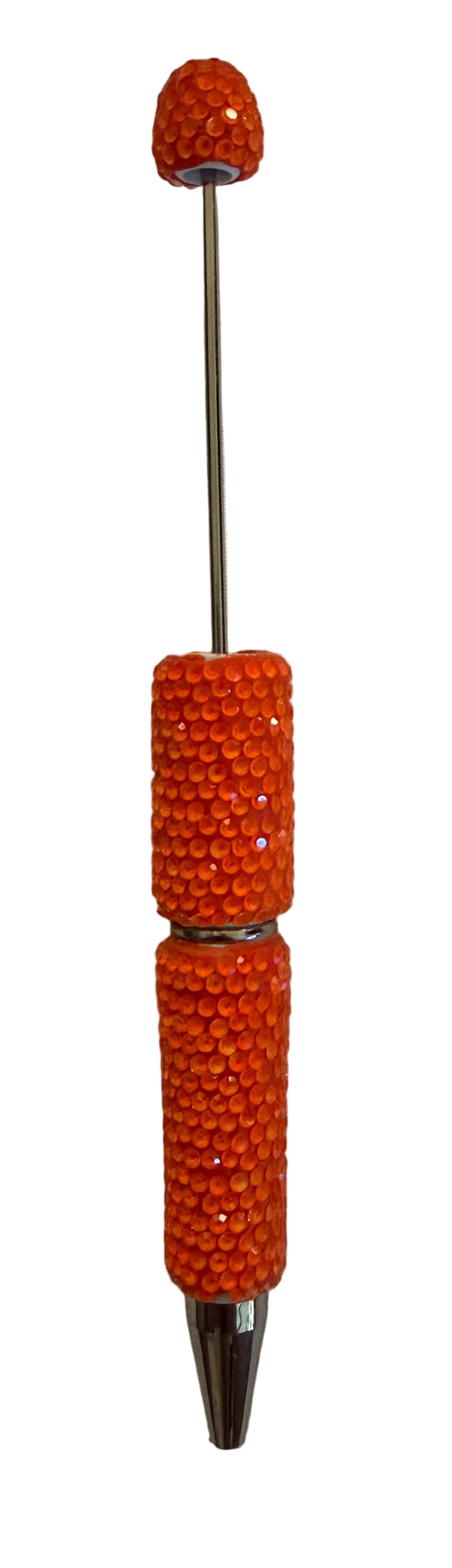 ORG1 Orange Bling Beadable Pen