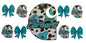 W002 Carhart Teal 16 oz Cup Wrap