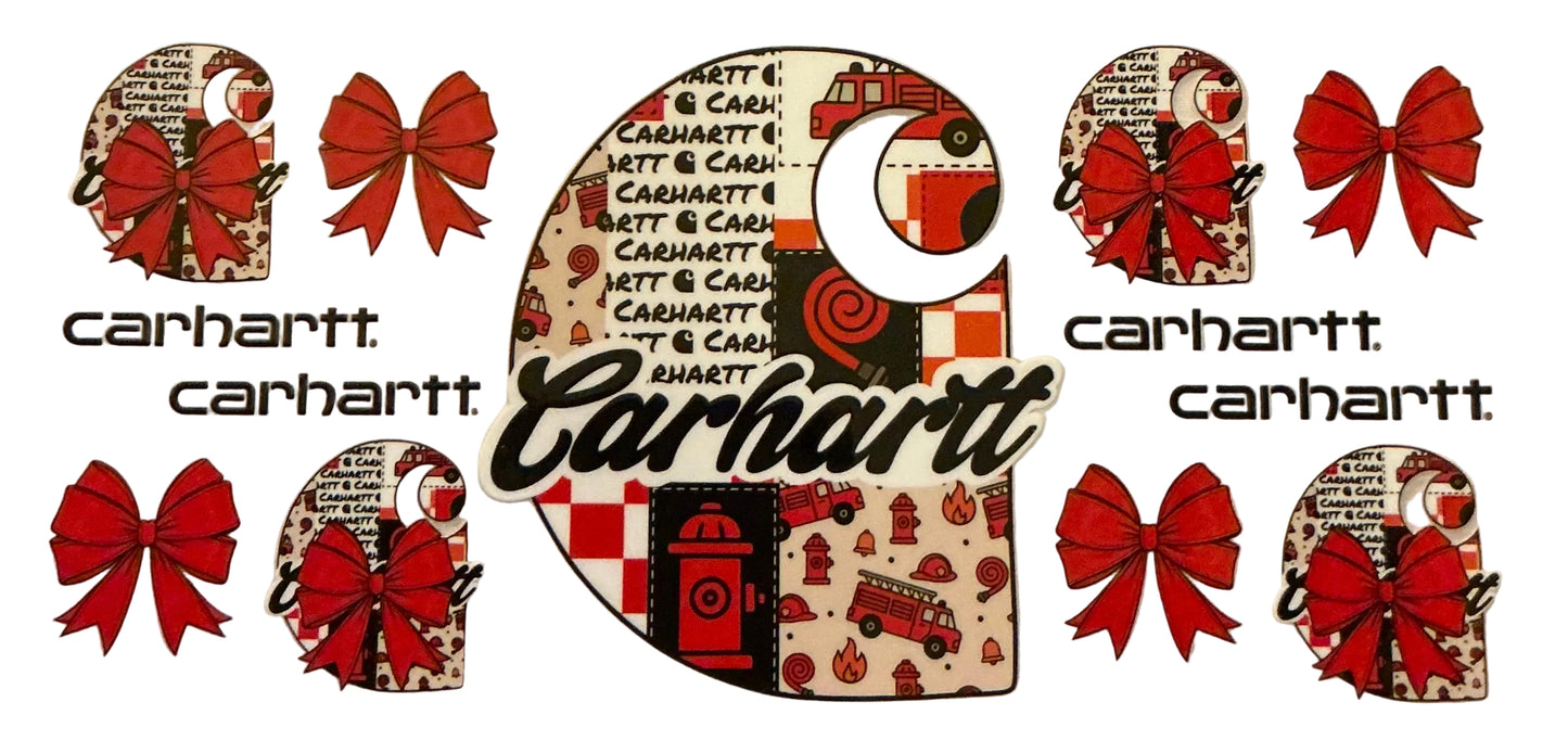 W003 Carhart Red 16 oz Cup Wrap