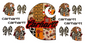 W004 Carhart Orange & Red Cow Print 16 oz Cup Wrap