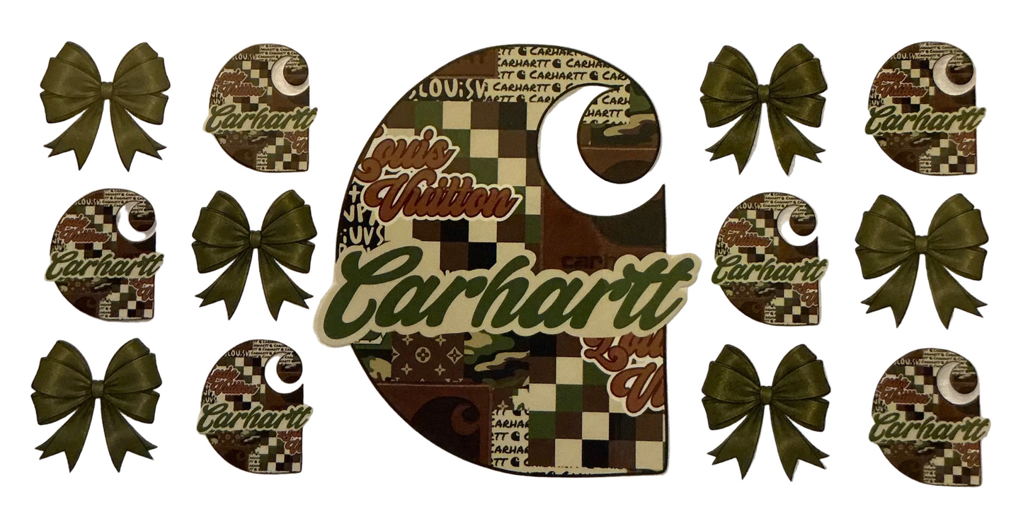W005 Carhart Olive 16 oz Cup Wrap