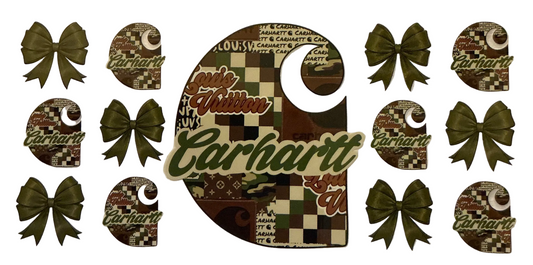 W005 Carhart Olive 16 oz Cup Wrap