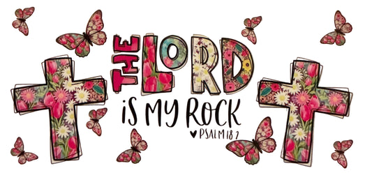 C004 The Lord is My Rock 16 oz Cup Wrap